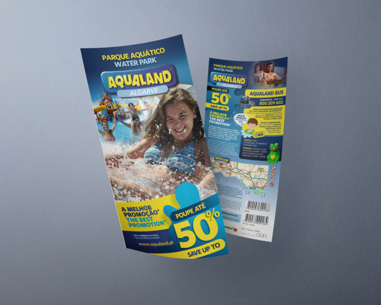 Design de folhetos de campanha do Aqualand